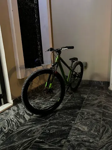 Green bicycle