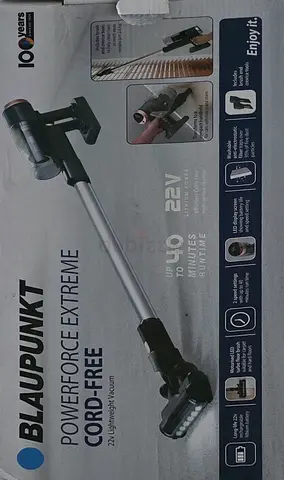 Blaupunkt PowerForce Extreme Cord-Free Stick Vacuum (22V) - Good Condition