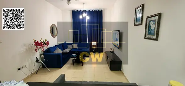 شقة مفروشة بغرفة نوم واحدة للإيجار • شرفة وإطلالة مفتوحة •
