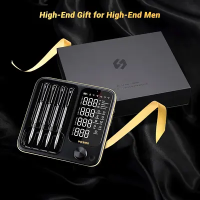 INKBIRD Wireless BBQ Thermometer INT-14-BW, Smart 4-Probe Meat Thermometer with Temper (FIX PRICE)