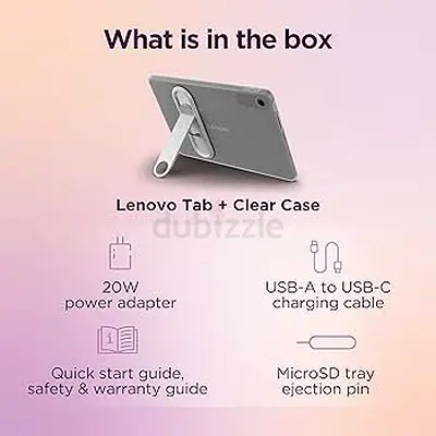 Lenovo Tablet (sealed box) with clear case - Dolby Atmos, Mediatek