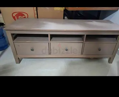 Wooden TV Console / Media Unit with 3 Drawers
