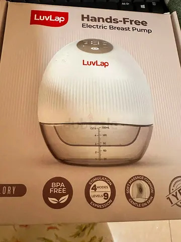LuvLap Hands-Free Electric Breast Pump — BPA Free, 9 Levels