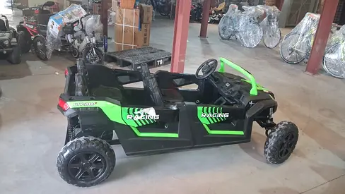 4-Seater Kids Electric  Ride-On Buggy- Green