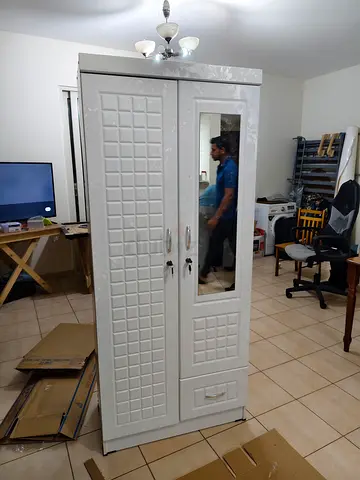 Brand New White 2-Door Wardrobe For Sale