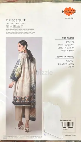 Khaadi 2-Piece Printed Lawn Suit – Size Labelled (Unworn, With Tags)