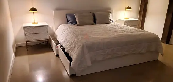 Ikea bed and mattress/king size