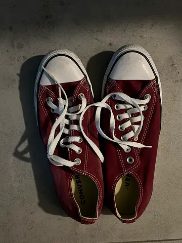 Red Converse Sneaker Shoes Size EU 42.5 Mens