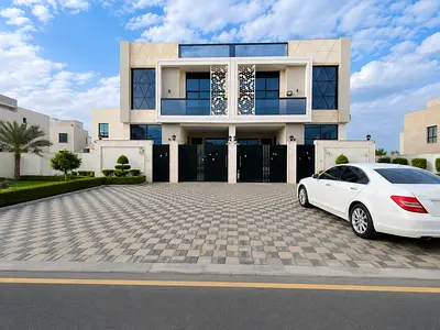 Luxury villa for sale in Al Yasmin | Near to Park | 5 Master Bedrooms | Modern design and high-end finishes | Includes registration and Transfer
