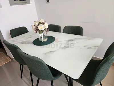Dinning table with 6 chairs from home center