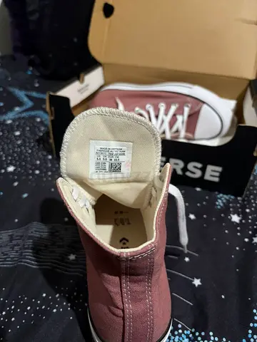 Used Converse Chuck Taylor All Star High Top Sneakers - Dusty Rose, Size 38