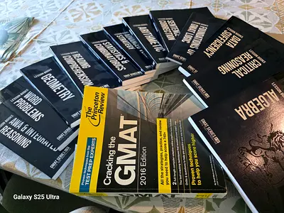 Cracking the GMAT + Complete GMAT Prep Book Set (Geometry, Algebra, Verbal, AWA, Practice)