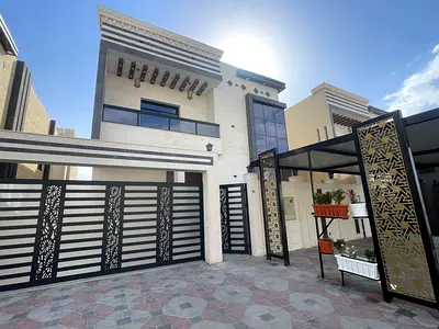 🏡 Villa for sale in Al Bahia, Ajman | 5 master bedrooms | Majlis and living room | Maid's room | Land area 3,014 sq ft | Built-up area 3,500 sq ft