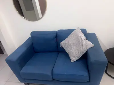 Blue 2-Seater Sofa - Compact and Comfortable