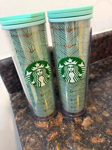 Two Starbucks Reusable Water Bottles