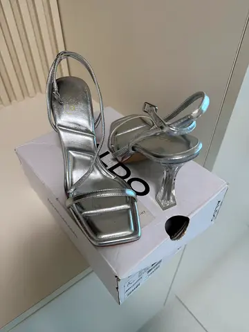 Classy Silver Aldo Heels