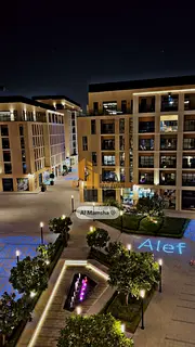 Fully Furnished 1BR , Huge Balcony in Al Mamsha with covered parking, gym and pool