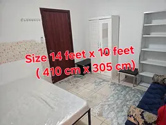 PRIVATE ROOM  -washroom NOT attached. AED 2600. al khail gate phase1. ONLY FOR FAMILY, NO BACHELORS