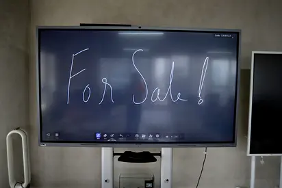 Interactive Smart Board / Large Touch Screen Display - Used, Working