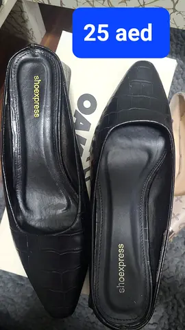 Black faux-croc slip-on mules (Shoexpress) - size 37