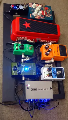 Guitar pedal board
