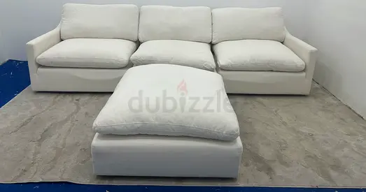 4 piece cloud sofa with footstool from oc home