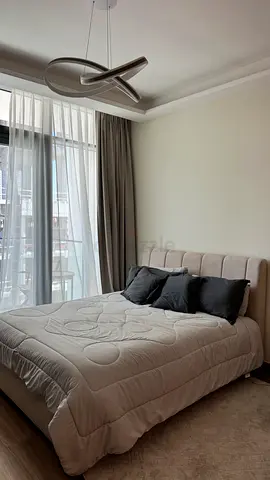 Modern Upholstered Bed Frame with Mattress