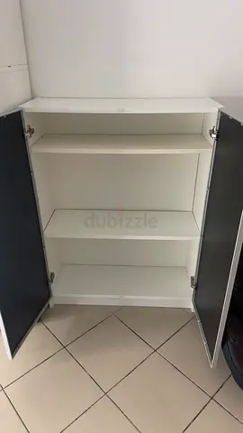 IKEA Billy shelf with glass doors