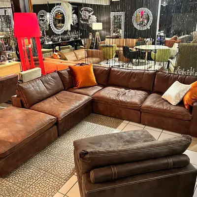 Leather Modular marina home sofa