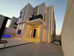 🏡 Two-story villas for sale in Al-Haliyo 2, super deluxe finishing, 4 bedrooms, living room, hall