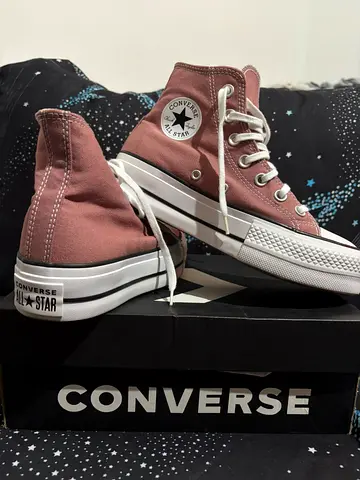 Converse All Star High Top Sneakers - Dusty Rose, Size 36