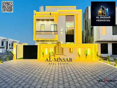 Excellent villa in Al Zahia area, two floors and a roof, freehold ownership. Price includes registr