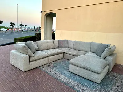 Like new condition pan Emirates pianca modular sofa