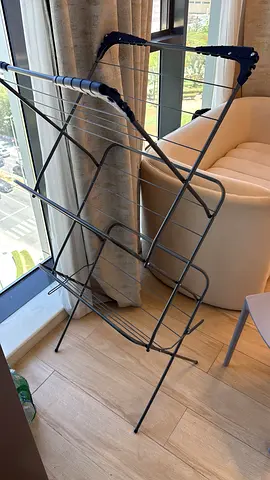 Foldable Indoor Clothes Drying Rack - Lightweight, Used