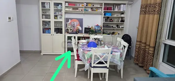 IKEA SET - SHOWCASE PLUS DINING SET PLUS TEAPOY