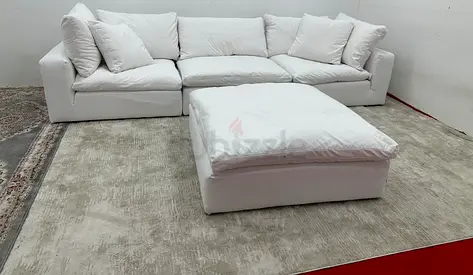 Looks brand new marina home luscious sofa with footstool