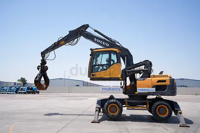 2014 Volvo EW160D Wheel Excavator | 17 Ton | Material Handler | Elevated Cab