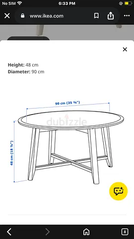 IKEA KRAGSTA coffee table