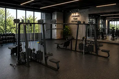 Commercial Multi-Station Cable Machine - 8-Person Functional Trainer