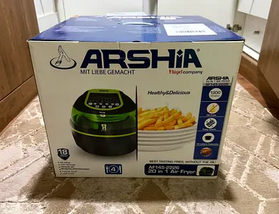 Brand New ARSHIA 20-in-1 Air Fryer – 10L – Unused (In Box)