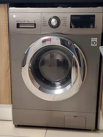 LG Front Load Washer Dryer 8kg / 5kg - Silver, Pristine Condition