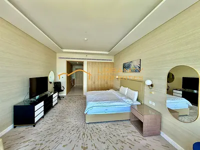 Fully Furnished Studio | Sea & City View | Palm Tower