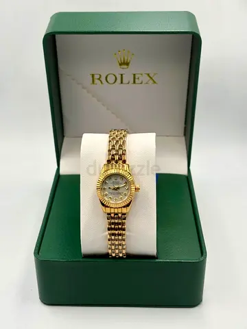 Rolex ladies gold wristwatch in original box