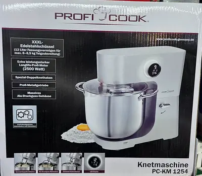 ProfiCook Stand Mixer / Dough Kneading Machine (12L, 2500W) - Like New in Box
