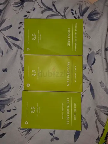 Set of 3 Classic Novels: Kidnapped, Frankenstein, Les Misérables (Penguin/Green Covers)