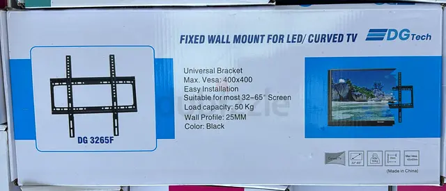 TV wall bracket brand new size upto 65 inch. Price 15 AED