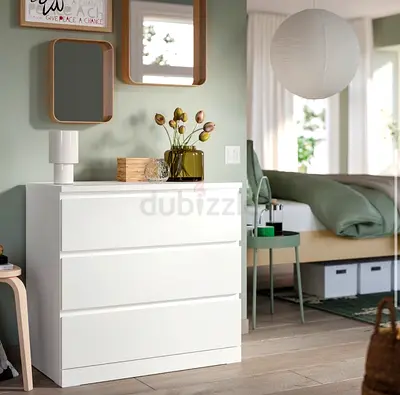 IKEA MALM - Chest of 3 drawers, 80x78 cm
100 AED