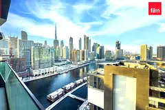 Burj And Canal View | Rented | High Floor