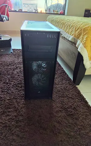 Black Corsair PC Tower Case with RGB