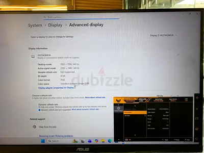 Asus Tuf Gaming monitor 27” inch